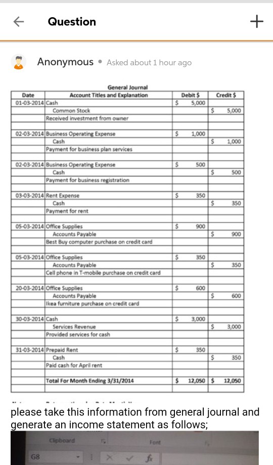  please dont write out.... use excel or simmilar for answer. If