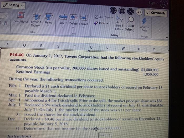  Edidng GC +2 Comments 2. Autosum dear Conditional Format As Styles