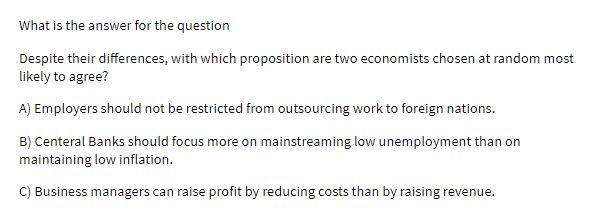 What is the answer for the question Despite their differences, with