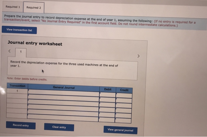 Industries bought three used machines from Freeman Incorporated. The machines immediately were