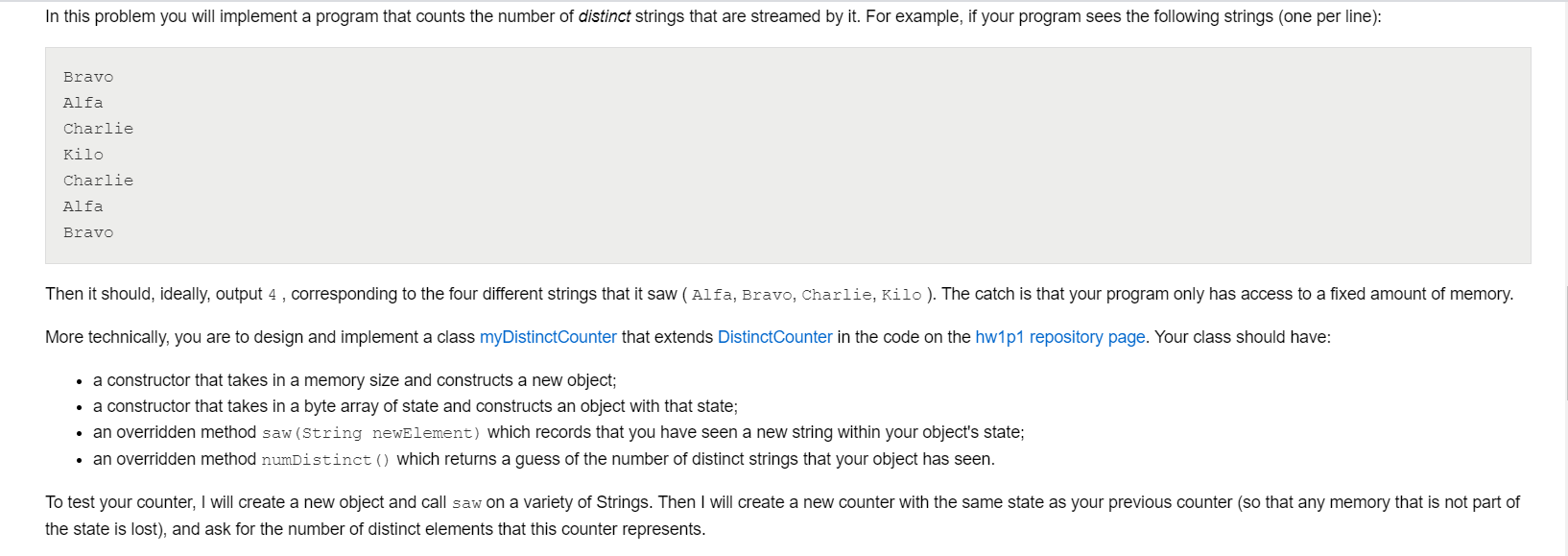 Java programming problem In this problem you will implement a program that