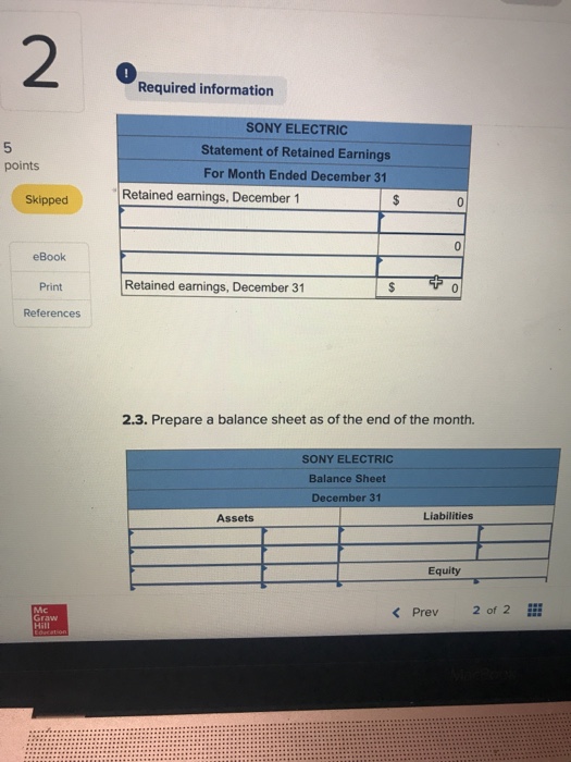 started a new business and completed these transactions during December. Dec. 1