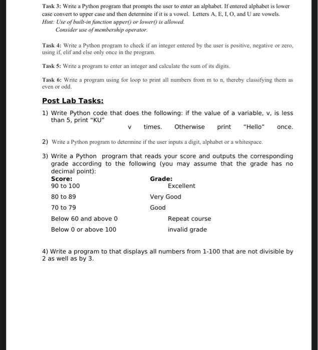 block of code. 3) loop is a definite loop. 4) is a