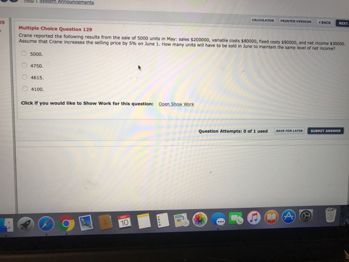  Please help me answer 3 question. Just multiple choice CALCULATOR PRINTER