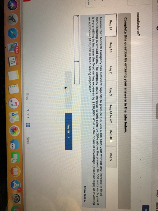 Company has a single product called a Dak. The company normally produces