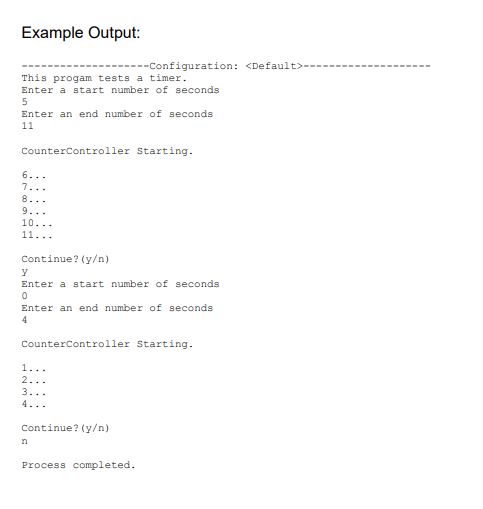 seconds is reached. the following UML for a counter that increments once