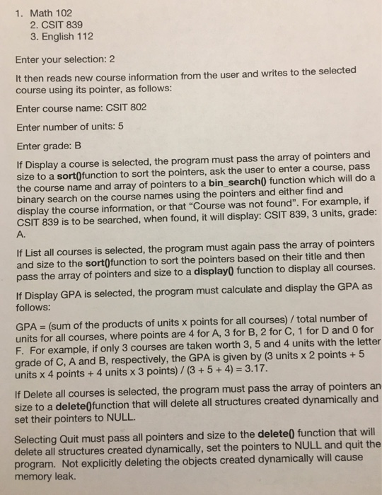 review pointers and dynamic memory allocation posted here under Pages For sorting,