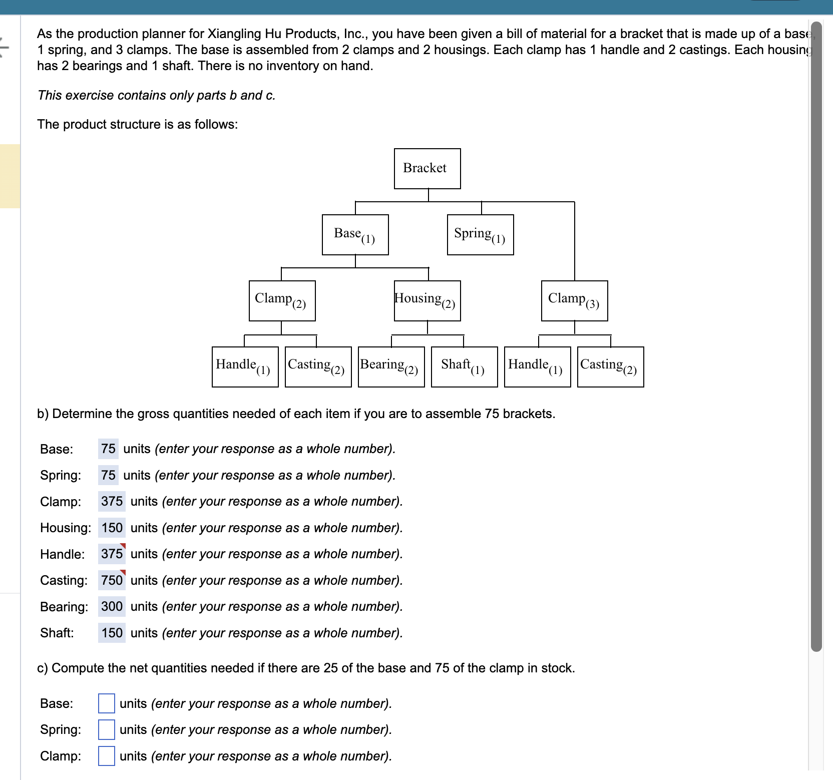 please explain how to do this As the production planner for