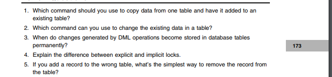  1. Which command should you use to copy data from one