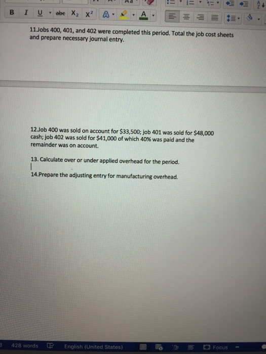 adjusting manufacturing overhead 1. At the beginning of the period, Jan. 1,
