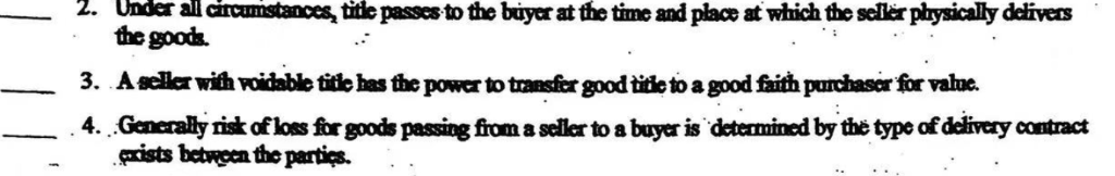  answer all the following true or false questions: 2. Under all