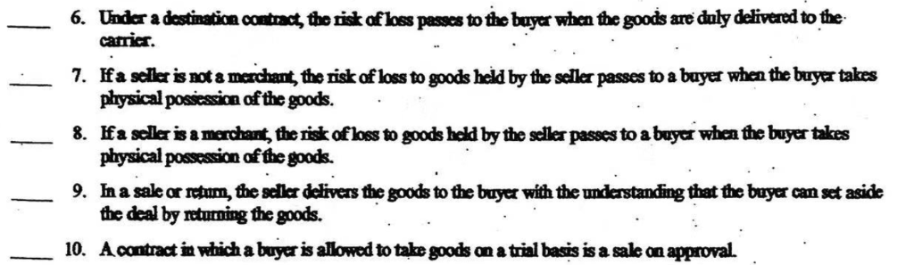 cncumstanoe, tiile passes to the bayer at the time and place at