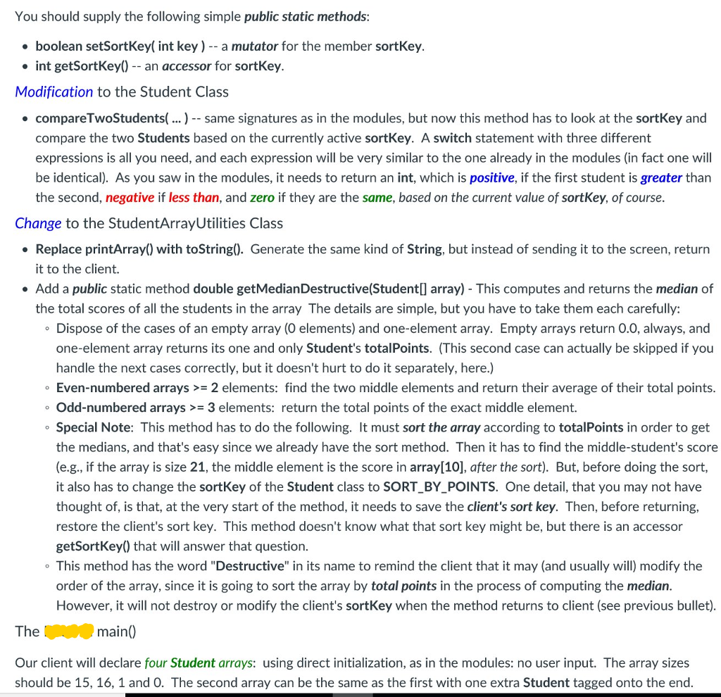 Assignment 9 - Changing Sort Keys While it may appear long at