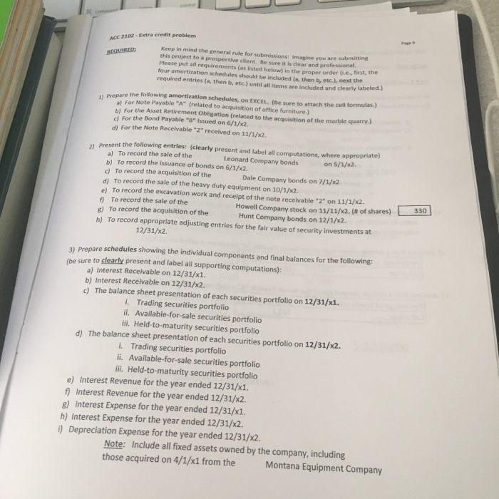 heavy duty equipment Patent Goodwi Bond Issue Costs (Bond Payable "A") Notes