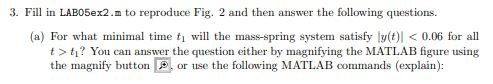 Please help with answers and MATLAB code LAB05ex2.m is attached, thanks! 3.