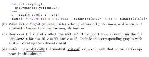 Fill in LABO5ex2.m to reproduce Fig. 2 and then answer the following