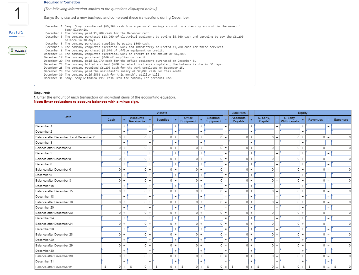 please answer clearly thanks im in a rush Requlred Informetlon [The following