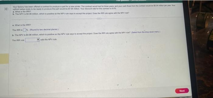  a. What is the ars? 3. Whet is the IRR? The