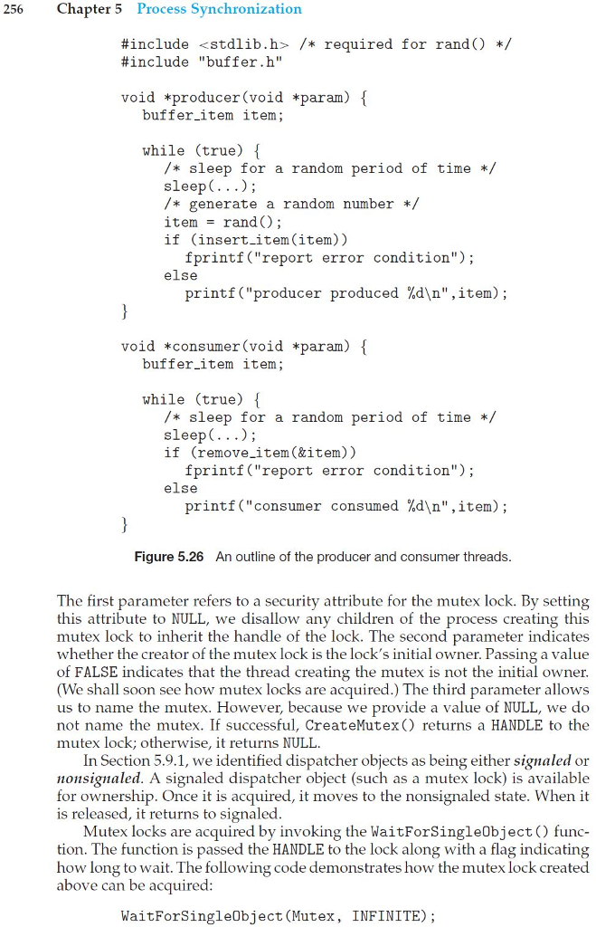 Create producer and consumer threads with 3 scenarios and show your results