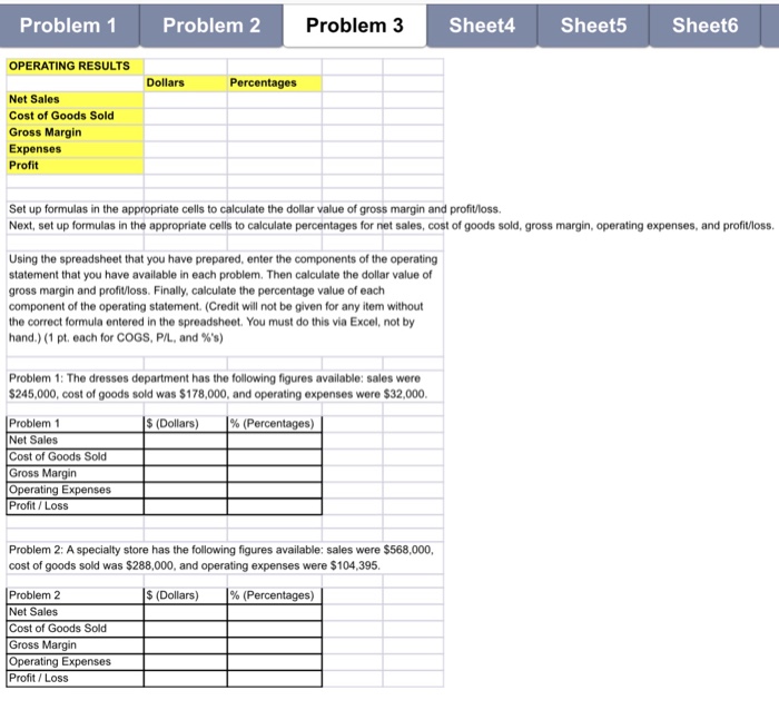 the formula that will perform the calculation to find the markup percentage.