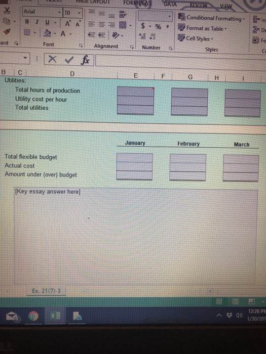 for the upcoming year: March, $45,750 Niland Company Monthly Production Budget Wages..