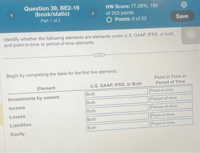 sheet presented below. For each line item, describe additional information that could