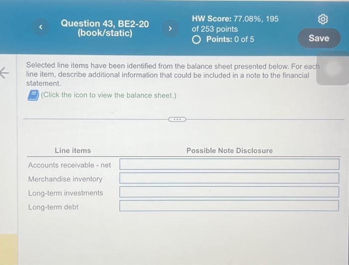 be included in a note to the financial statement. (Click the icon
