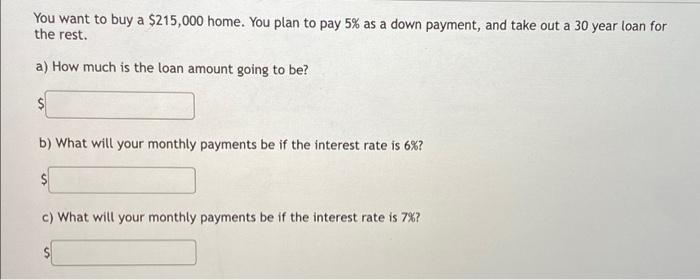  monthly payments if interest is 5% 