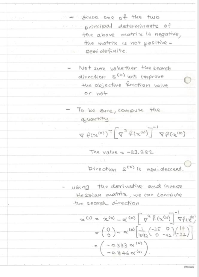 Cauchys (steepest descent) Method Example: Miuimize f(x1,x2)=(x12+x211)2+(x1+x227)2 Choose M=100 Initial point x(0)=(0,0)r