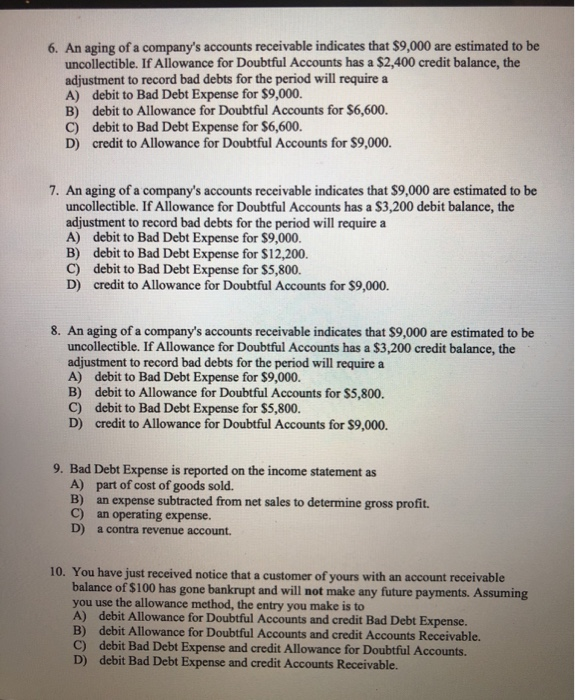 please help with these accounting problems! all questions please and thank you!