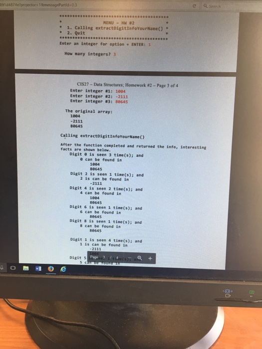 output Instructions 1. Coding Assignment Exercise 1 -Dae on Thursday, February 1,