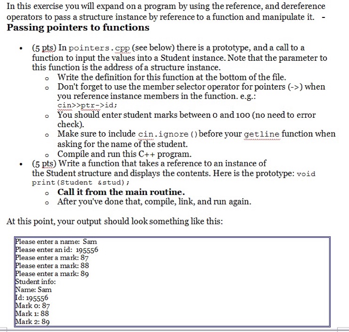  In this exercise you will expand on a program by using