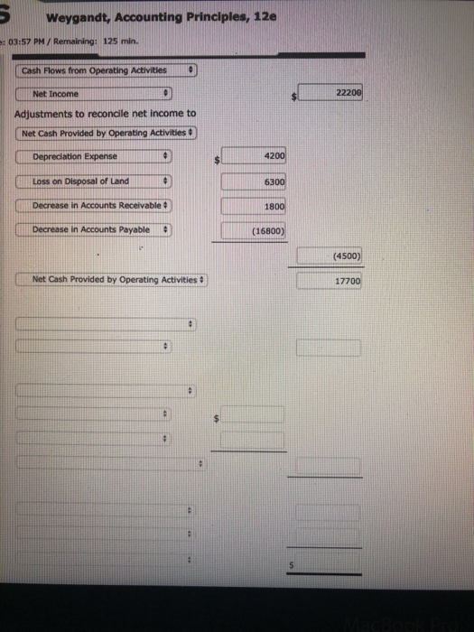 CORPORATION Comparative Balance Sheets December 31 2017 2016 Cash Accounts receivable Land
