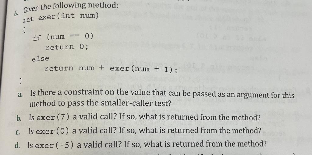 Given the following code (image below) Question: a. Is there a constraint