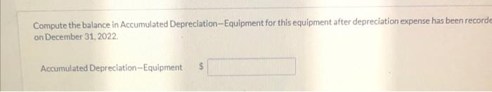 a revised salvage value of $5,000 Prepare the journal entry to record