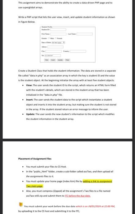  This assignment aims to demonstrate the ability to create a data-driven