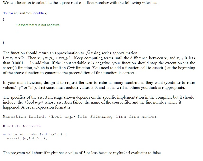 Write a function to calculate the square root of a float