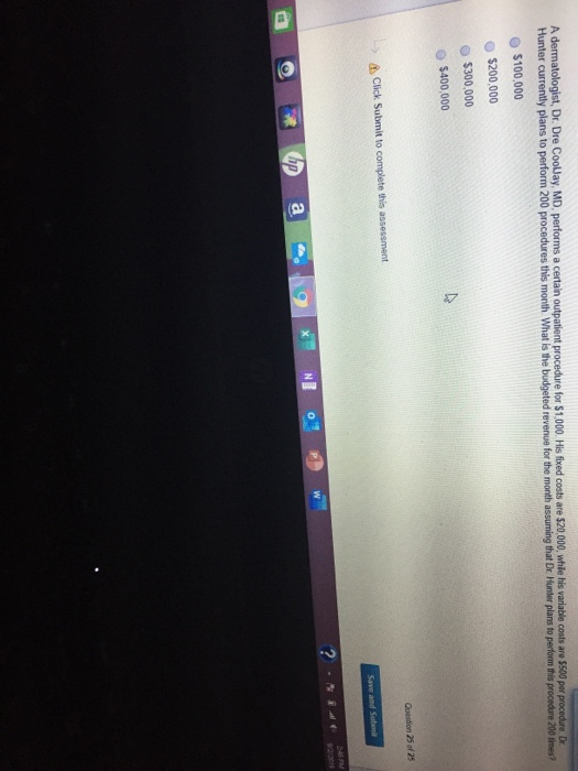  A dermatologist, Dr. Dre CoolJay, MD, performs a certain outpatient procedure