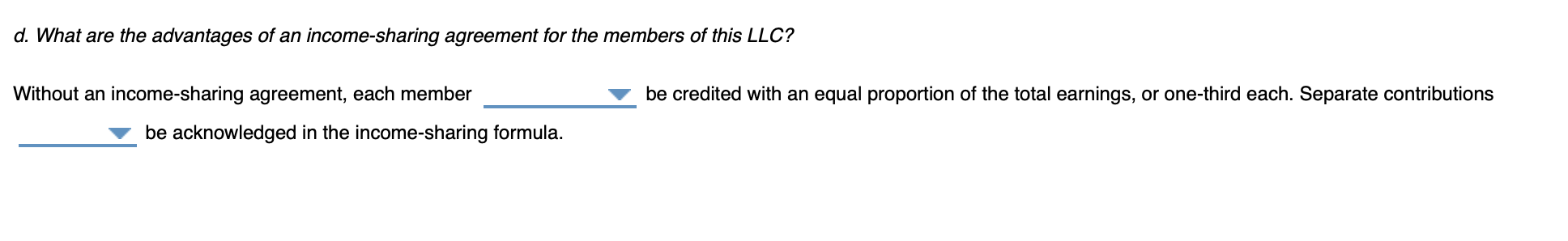 salary allowance of $54,500 during 20Y2. The members equity accounts are also