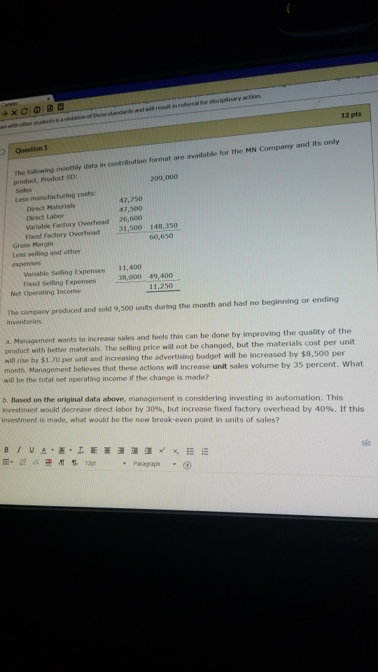 12 pts XCODE um with other students is a violation of