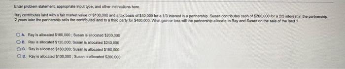  Enter problem statement appropriate input type, and other instructions here. Ray