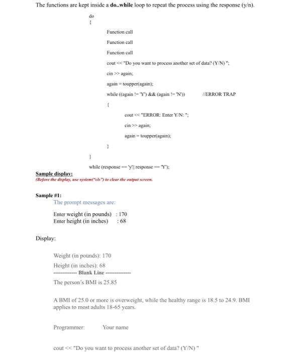 that lets the user enter his or her weight (in pounds) and