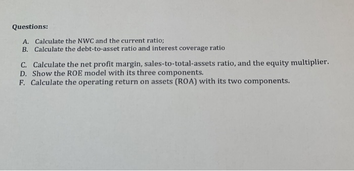Week five assignments BWU Company is a specialty bicycle parts manufacturer. The