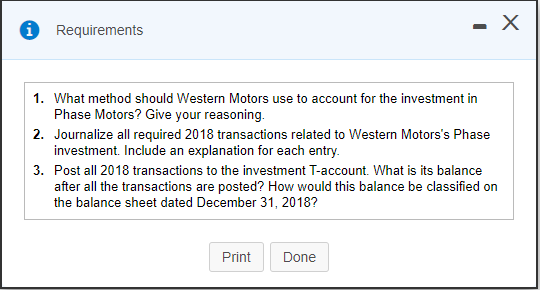 What about now? i - Requirements 1. What method should Western