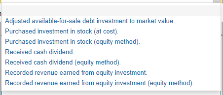 to the investment T-account. What is its balance after all the transactions