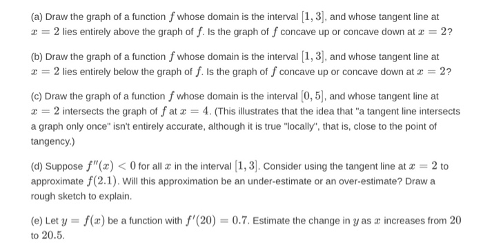  (a) Draw the graph of a function f whose domain is