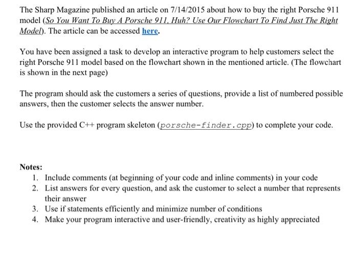  Please help using C++ The Sharp Magazine published an article on