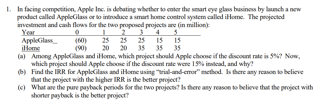 In facing competition, Apple Inc. is debating whether to enter the
