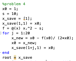 produce a graphical depiction of Newton's method like those shown in Figure