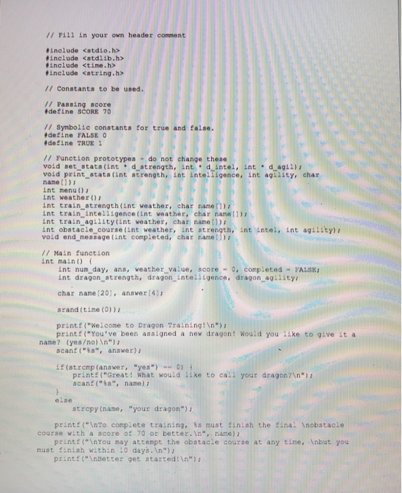 what each section of code does. Skeleton code: Output sample: Obiectives 1.